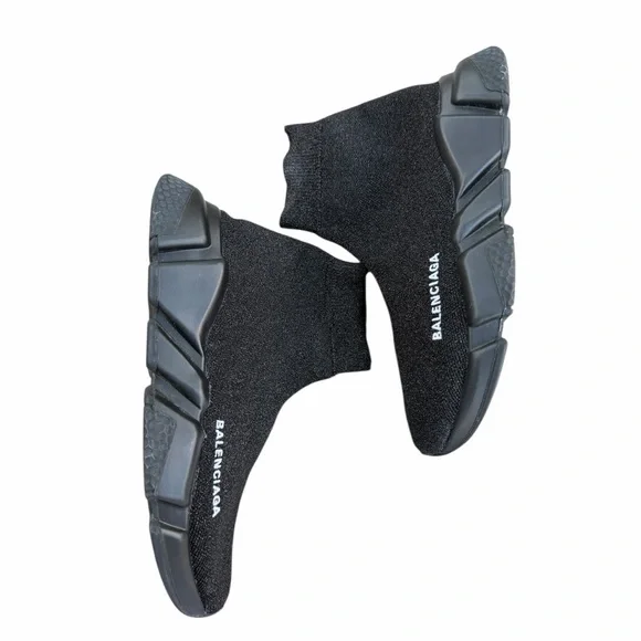 Balenciaga Speed Sneaker “Glitter Black” – Women’s Size 38 (US 8) - Picture 7 of 12